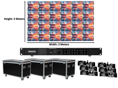 HOT PACK 🔥 - ZV LED Aviator Series 3 X 2 meters 2.6 mm Pixel Pitch Curve Panels